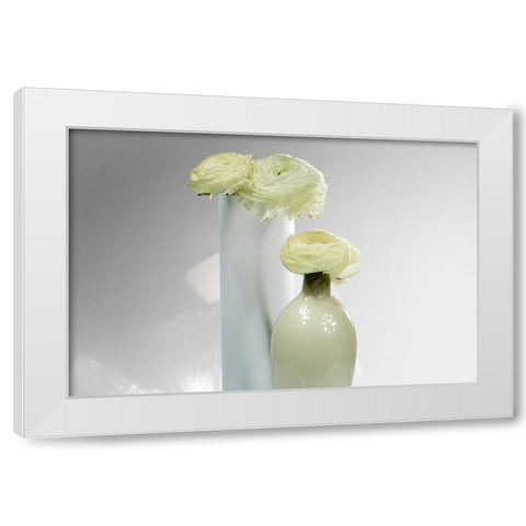 In A Row I White Modern Wood Framed Art Print by Warminski