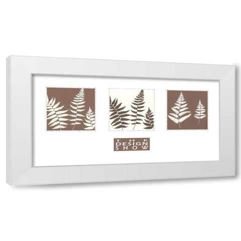 MOCCA FERN I White Modern Wood Framed Art Print by Design Show