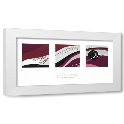 Fluid Movement II White Modern Wood Framed Art Print by Verdonck, Elisabeth