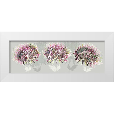 Pink Allure I White Modern Wood Framed Art Print by Scaffardi, Sally