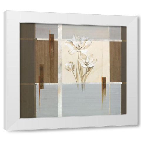 Silver Dream I White Modern Wood Framed Art Print by Verbeek-Van Den Broek