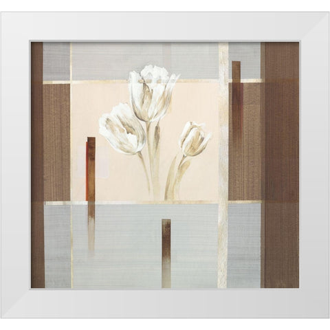 Silver Dream II White Modern Wood Framed Art Print by Verbeek-Van Den Broek