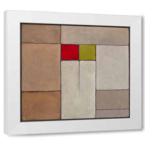 Harmony I White Modern Wood Framed Art Print by Verbeek-Van Den Broek