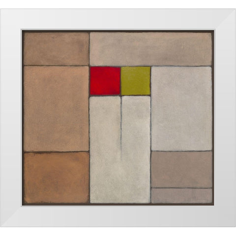 Harmony I White Modern Wood Framed Art Print by Verbeek-Van Den Broek
