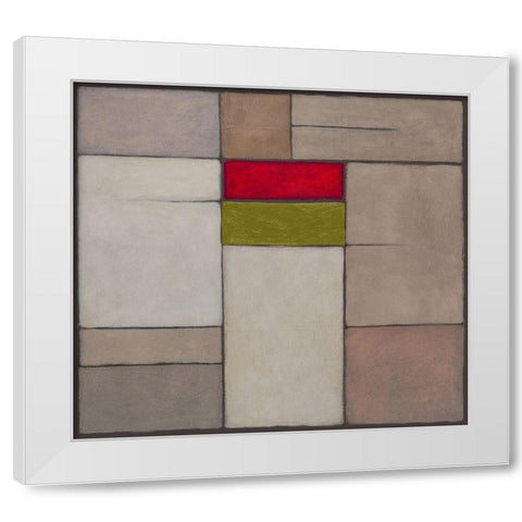 Harmony II White Modern Wood Framed Art Print by Verbeek-Van Den Broek