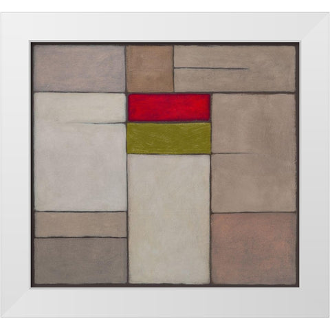 Harmony II White Modern Wood Framed Art Print by Verbeek-Van Den Broek