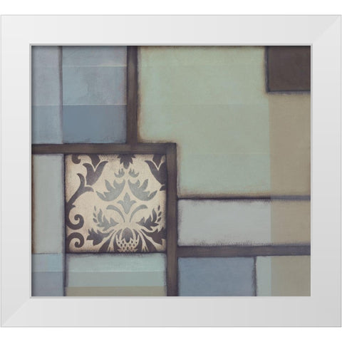 Patchwork Patterns I White Modern Wood Framed Art Print by Verbeek-Van Den Broek