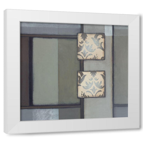 Patchwork Patterns II White Modern Wood Framed Art Print by Verbeek-Van Den Broek