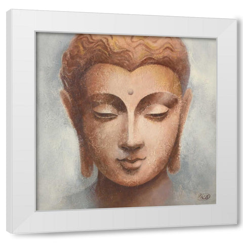 Serenity I White Modern Wood Framed Art Print by Verbeek-Van Den Broek
