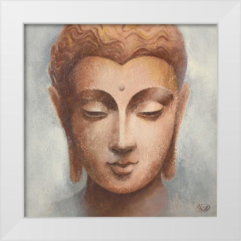 Serenity I White Modern Wood Framed Art Print by Verbeek-Van Den Broek