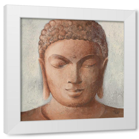 Serenity II White Modern Wood Framed Art Print by Verbeek-Van Den Broek