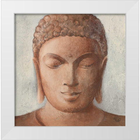 Serenity II White Modern Wood Framed Art Print by Verbeek-Van Den Broek