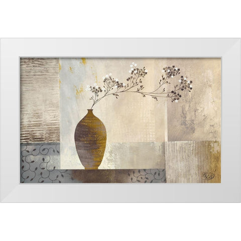 Simplicity I White Modern Wood Framed Art Print by Verbeek-Van Den Broek