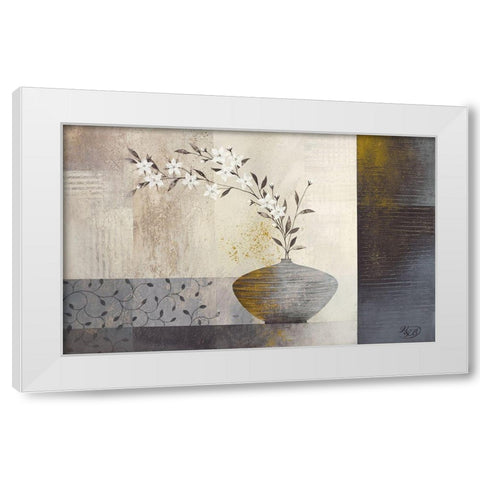 Simplicity II White Modern Wood Framed Art Print by Verbeek-Van Den Broek