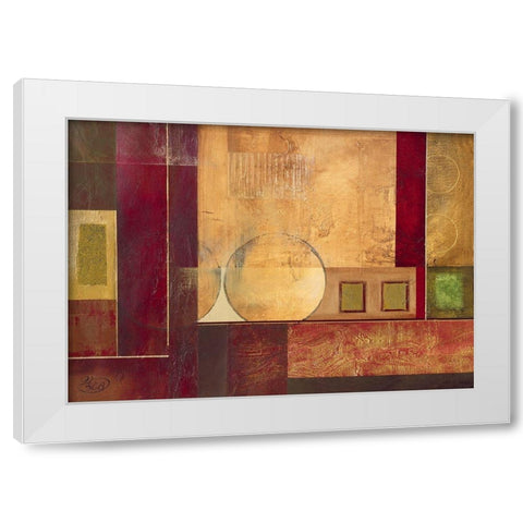 Geometry I White Modern Wood Framed Art Print by Verbeek-Van Den Broek