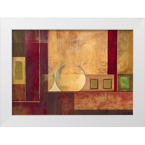 Geometry I White Modern Wood Framed Art Print by Verbeek-Van Den Broek