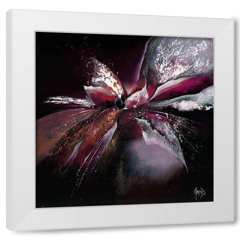 FLEUR DE LUNE II White Modern Wood Framed Art Print by Mondriaux