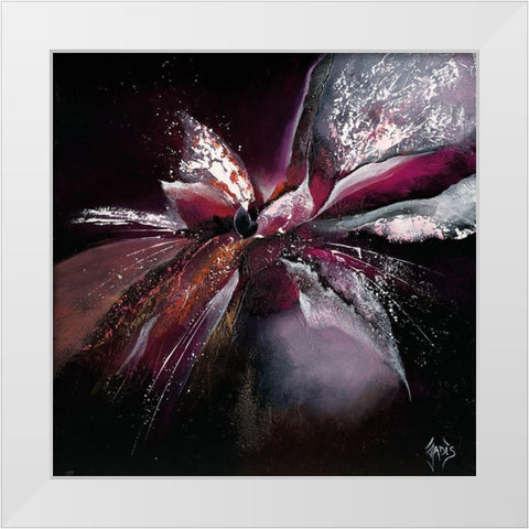 FLEUR DE LUNE II White Modern Wood Framed Art Print by Mondriaux