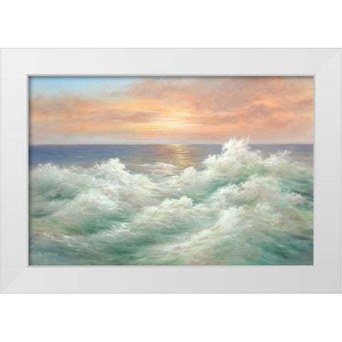 INCOMING TIDE I White Modern Wood Framed Art Print by Smith, B.