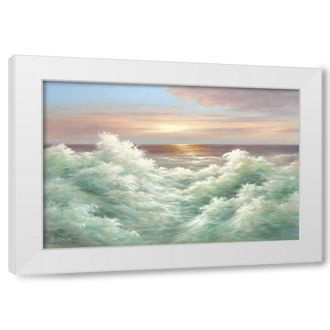 INCOMING TIDE II White Modern Wood Framed Art Print by Smith, B.