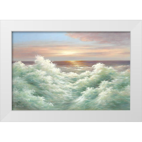 INCOMING TIDE II White Modern Wood Framed Art Print by Smith, B.