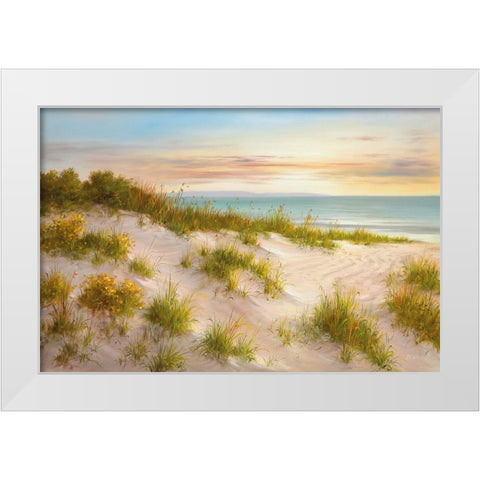 GOLDEN SUNSET II White Modern Wood Framed Art Print by Smith, B.