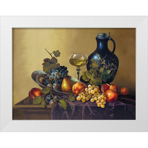 SUMMER WINE White Modern Wood Framed Art Print by Pila