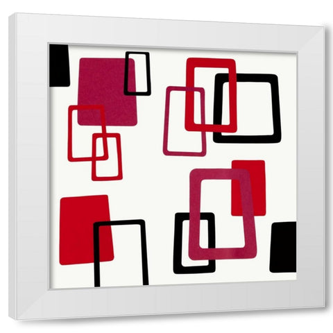 The Swinging Sixties II White Modern Wood Framed Art Print by Design Show