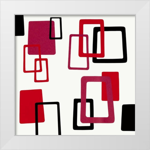 The Swinging Sixties II White Modern Wood Framed Art Print by Design Show
