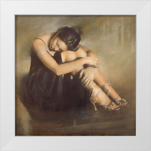 DOLCE EXPRESSIONE White Modern Wood Framed Art Print by Sgarbossa, Antonio