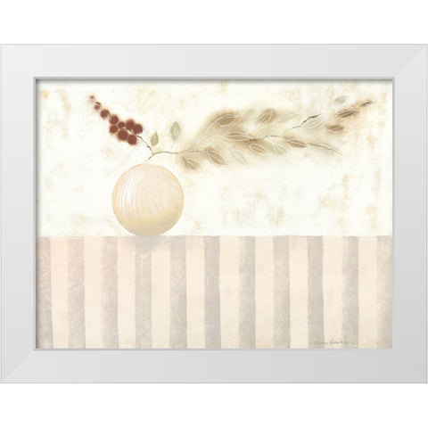 VANILLA II White Modern Wood Framed Art Print by Robertson, Marilyn
