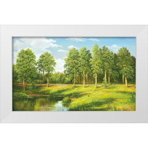 NEAR VORONEZ White Modern Wood Framed Art Print by Osipova, Svetlana