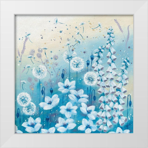 MEADOW SEEDS I White Modern Wood Framed Art Print by Lake, Kaye