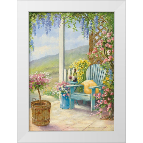 Veranda II White Modern Wood Framed Art Print by Erwin, Eric