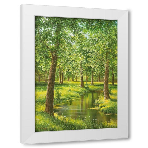 NEAR KAZAN White Modern Wood Framed Art Print by Osipova, Svetlana