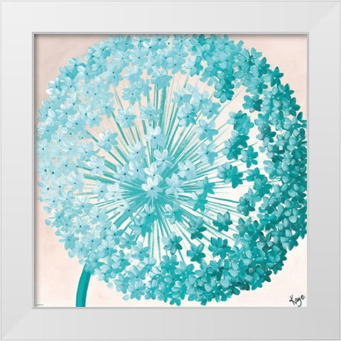GIANT ALLIUM I White Modern Wood Framed Art Print by Lake, Kaye