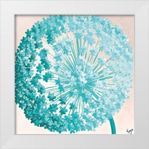 GIANT ALLIUM II White Modern Wood Framed Art Print by Lake, Kaye