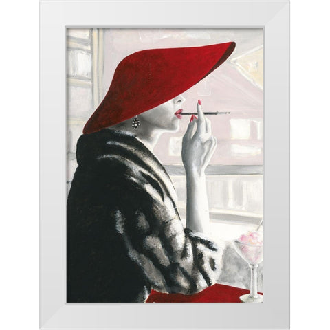 Charlene I White Modern Wood Framed Art Print by Sedalia, David