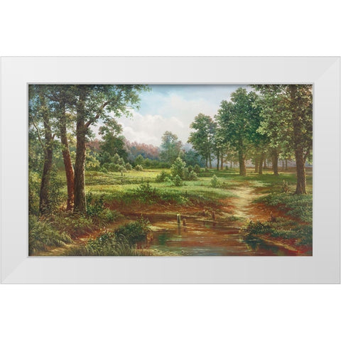 AFTERNOON CALM White Modern Wood Framed Art Print by Osipova, Svetlana