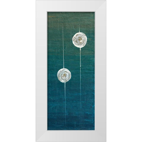 Impuls I White Modern Wood Framed Art Print by Kikani, Umang