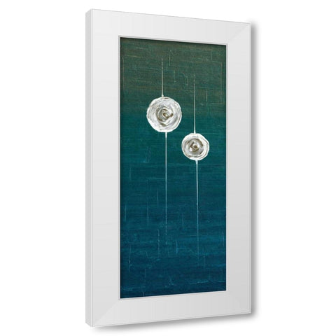 Impuls II White Modern Wood Framed Art Print by Kikani, Umang