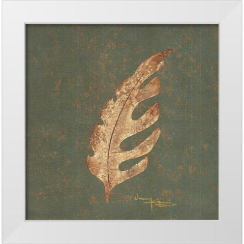 Tree Leaf II White Modern Wood Framed Art Print by Kikani, Umang