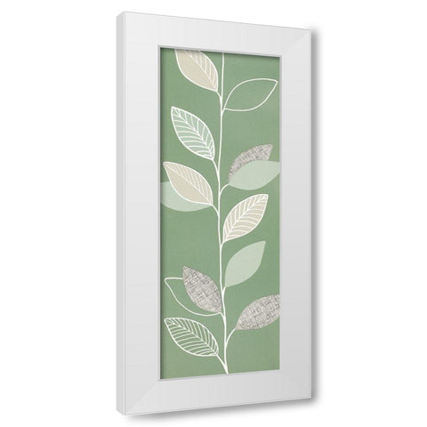 GREEN PAGEANT III White Modern Wood Framed Art Print by Design Show