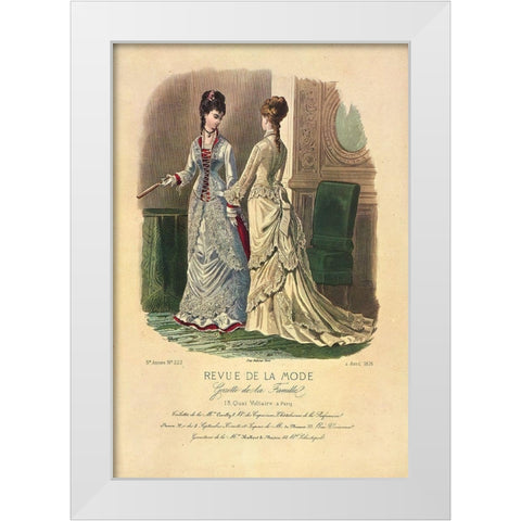 REVUE DE LA MODE II White Modern Wood Framed Art Print by Dubois, Alain
