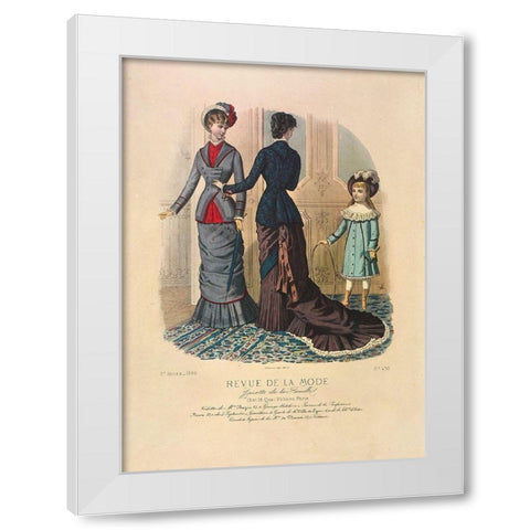 REVUE DE LA MODE III White Modern Wood Framed Art Print by Dubois, Alain