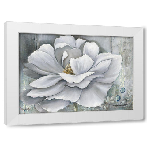 FLOWER DREAM White Modern Wood Framed Art Print by Withaar, Rian