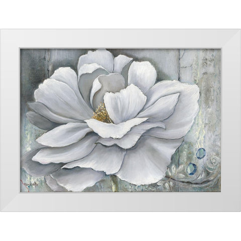 FLOWER DREAM White Modern Wood Framed Art Print by Withaar, Rian