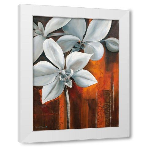 WHITE ORCHID II White Modern Wood Framed Art Print by Withaar, Rian