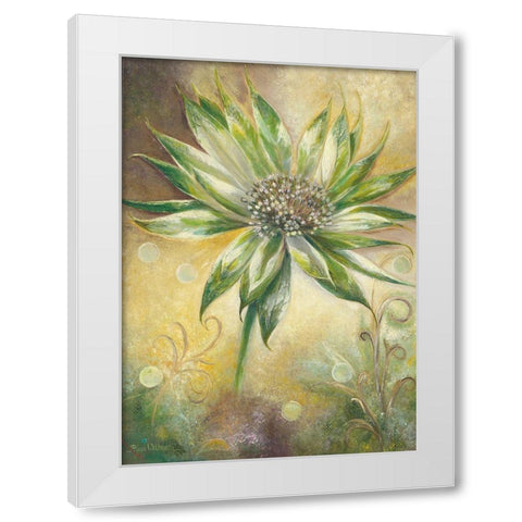 FANTASY FLOWER White Modern Wood Framed Art Print by Withaar, Rian