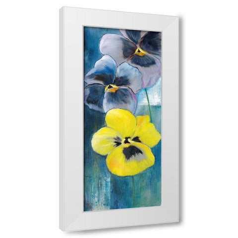 VIOLETS II White Modern Wood Framed Art Print by Withaar, Rian